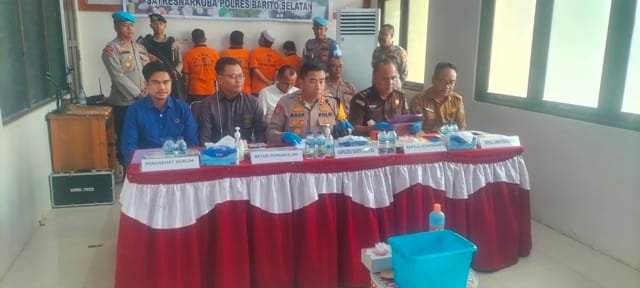 Pemusnahan Baranng Bukti Sabu Polres Barsel.