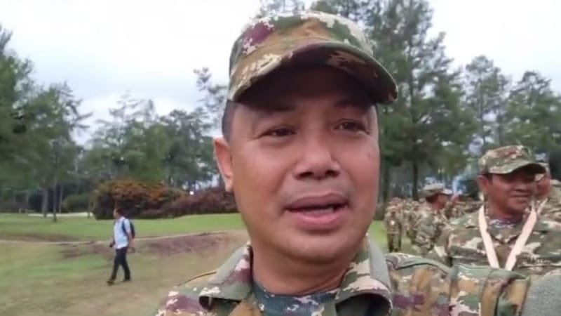 Bupati Barito Selatan, Eddy Raya Samsuri saat mengikuti retret (foto: BorneoToday/HBI)